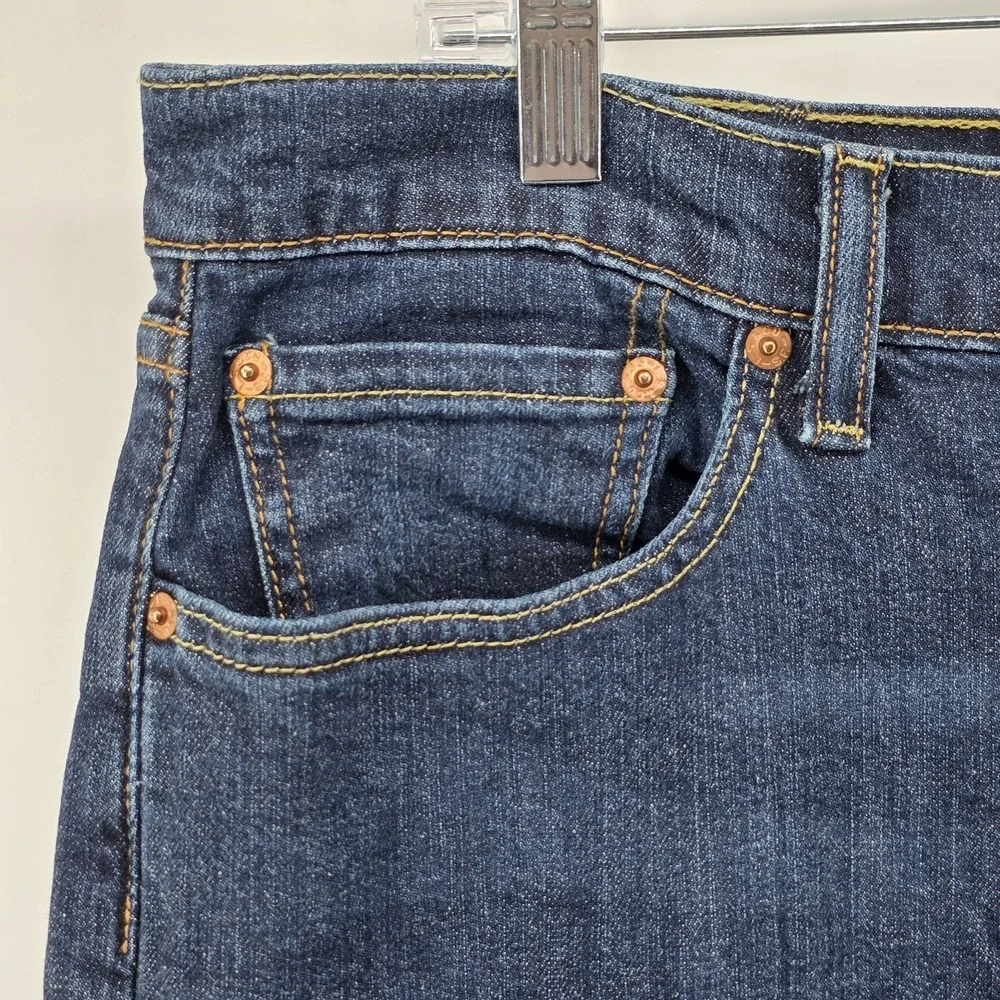 Levis 505 Regular Fit Blue Jeans‎ Mens 38x32 Medium Wash Denim Tapered Leg